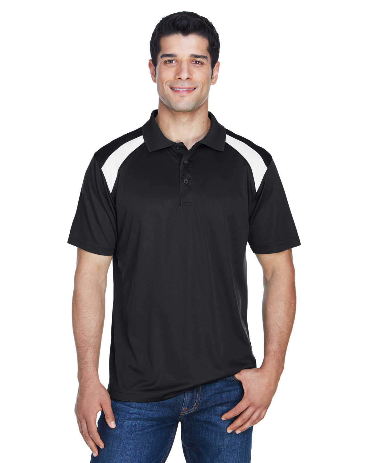 Adult Polytech Colorblock Polo-Harriton