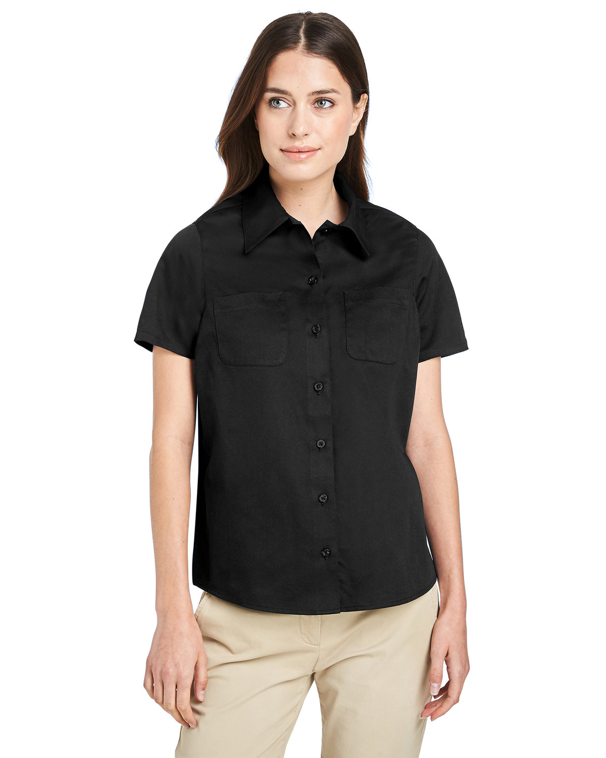 Ladies Advantage Il Short&#45;Sleeve Work Shirt-Harriton