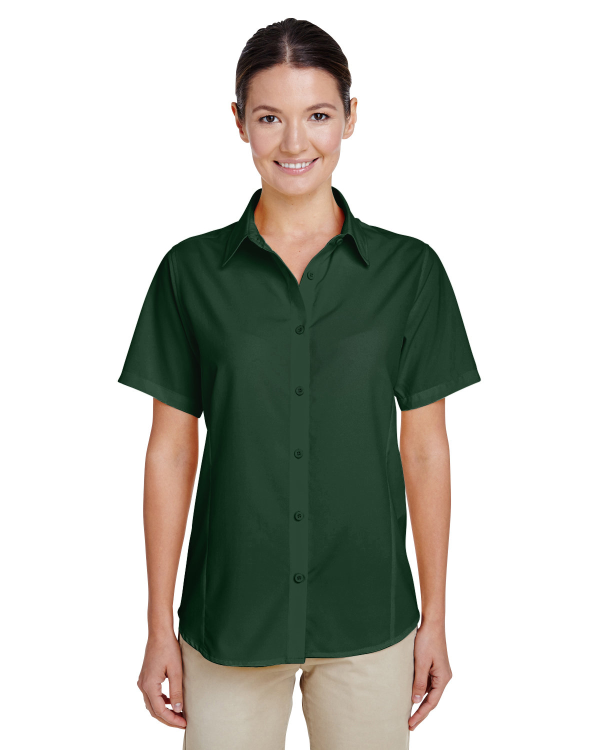 Ladies Paradise Short&#45;Sleeve Performance Shirt-Harriton