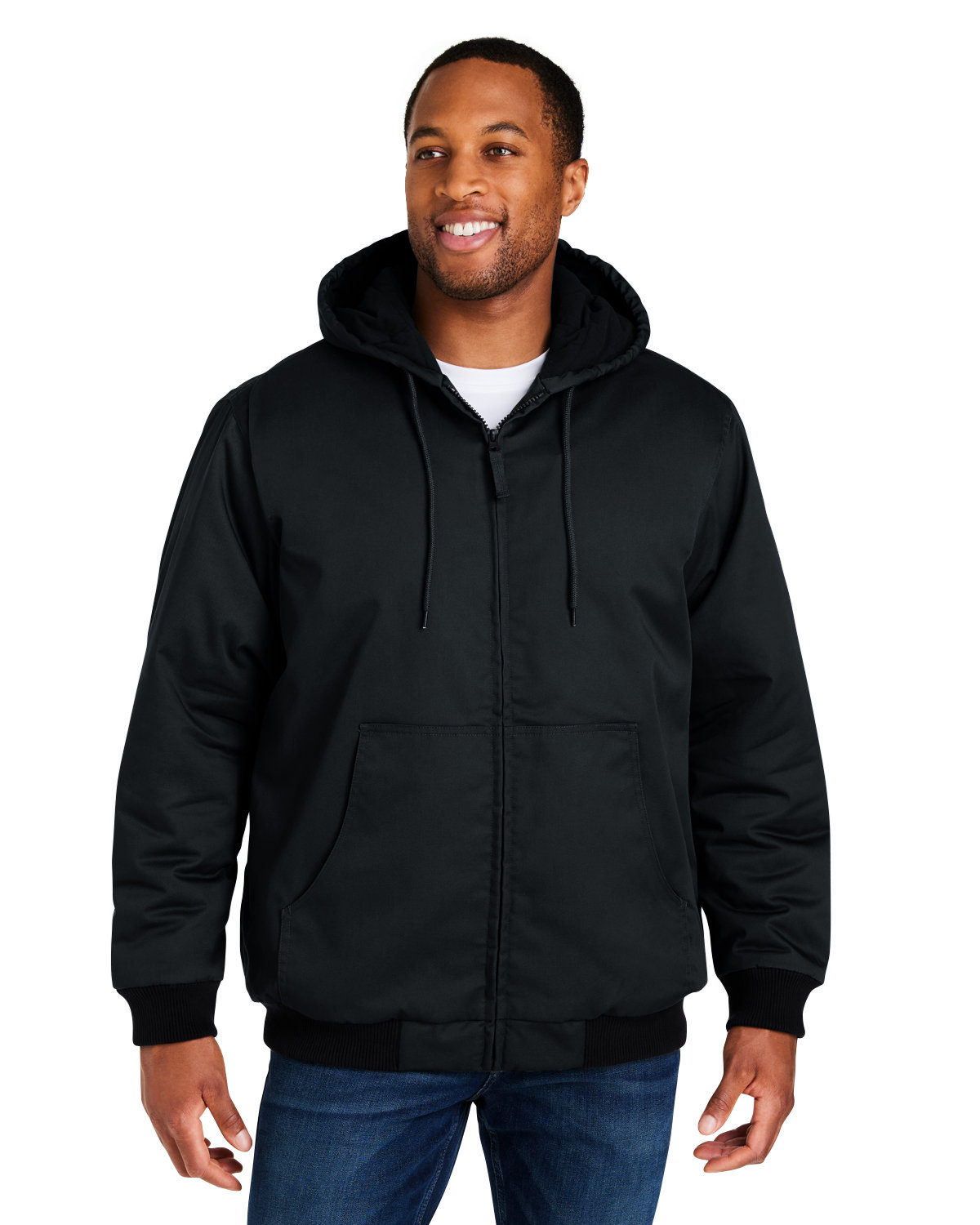 Unisex Climabloc&#174; Heavyweight Hooded Full&#45;Zip Jacket-Harriton