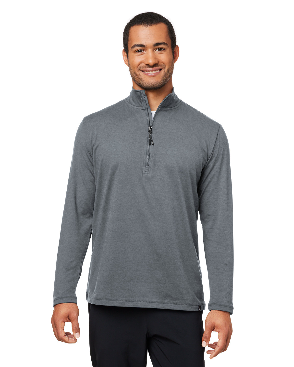 Mens Marbled Jersey Fairway Quarter&#45;Zip-Glyder