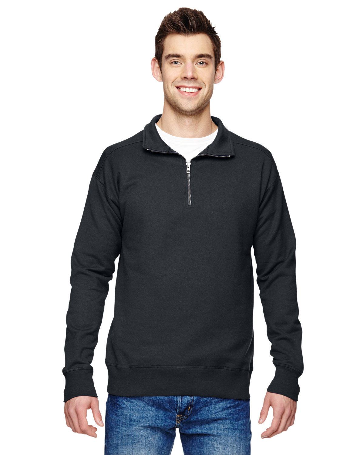 Adult 7&#46;2 Oz&#46; Nano Quarter&#45;Zip-Hanes