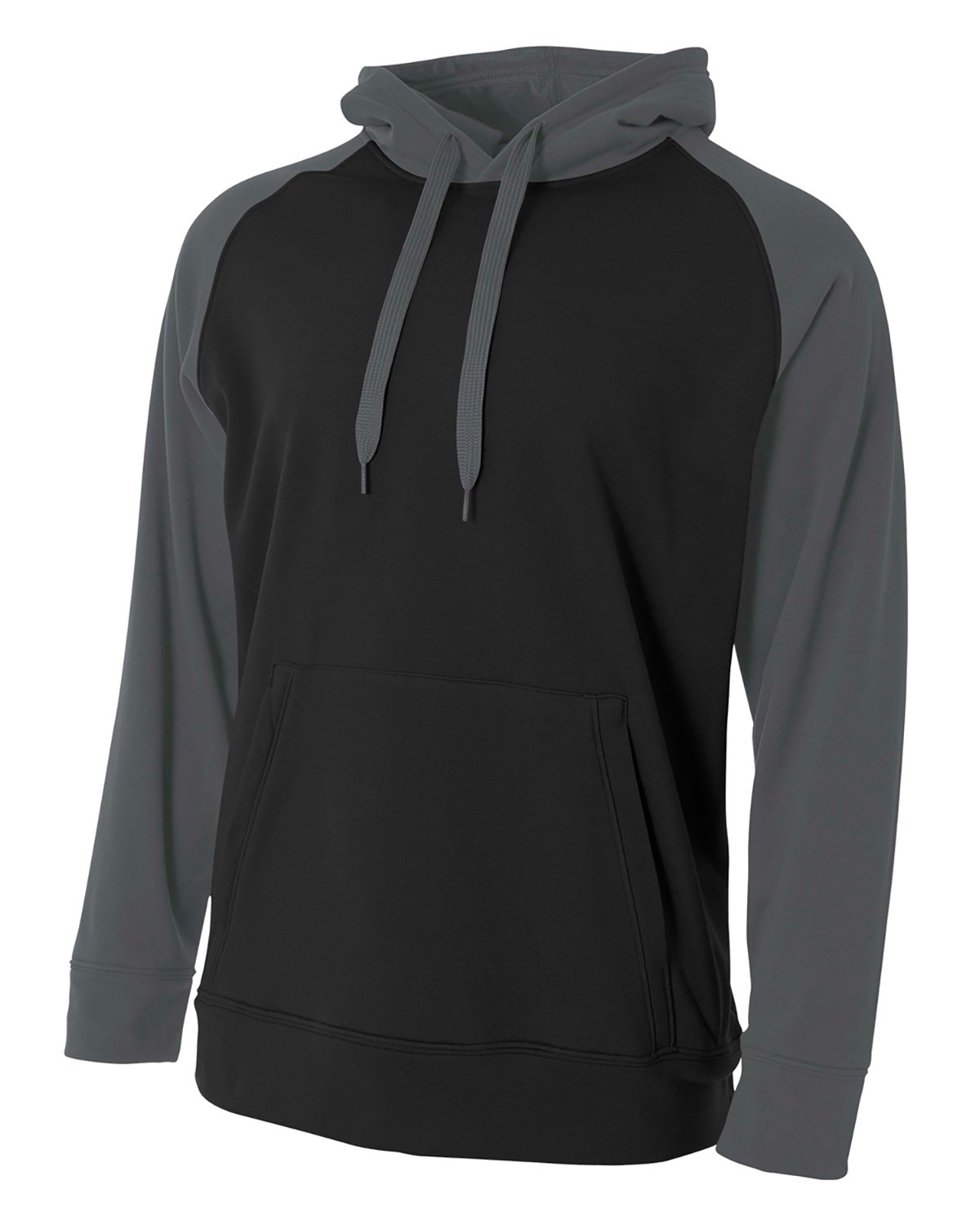 Mens Color Block Tech Fleece Hoodie-A4