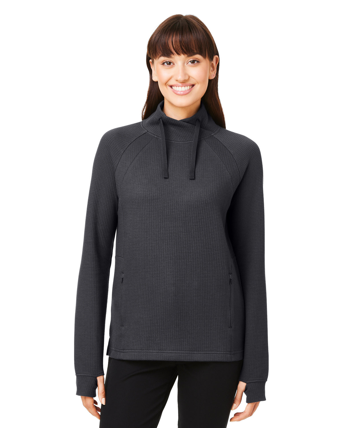 Ladies Rhythm Waffle Pullover-North End