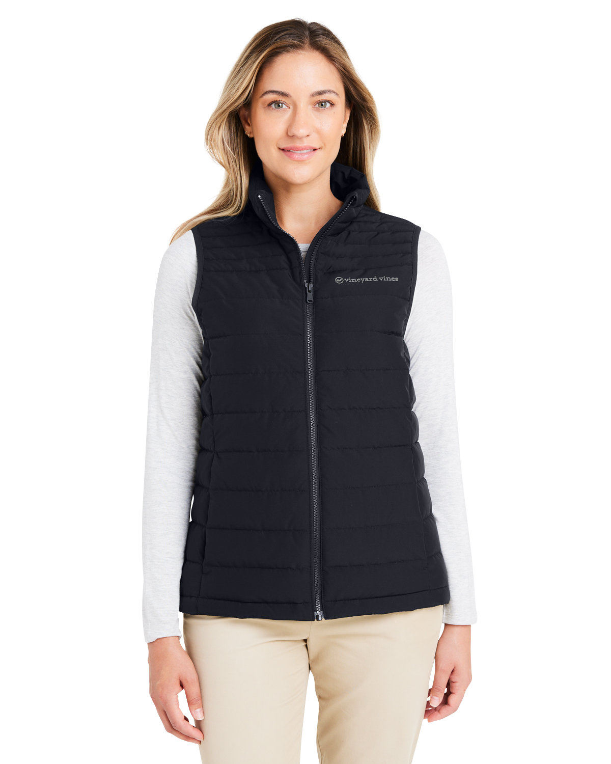 Ladies Mountain Weekend Puffer Vest-vineyard vines