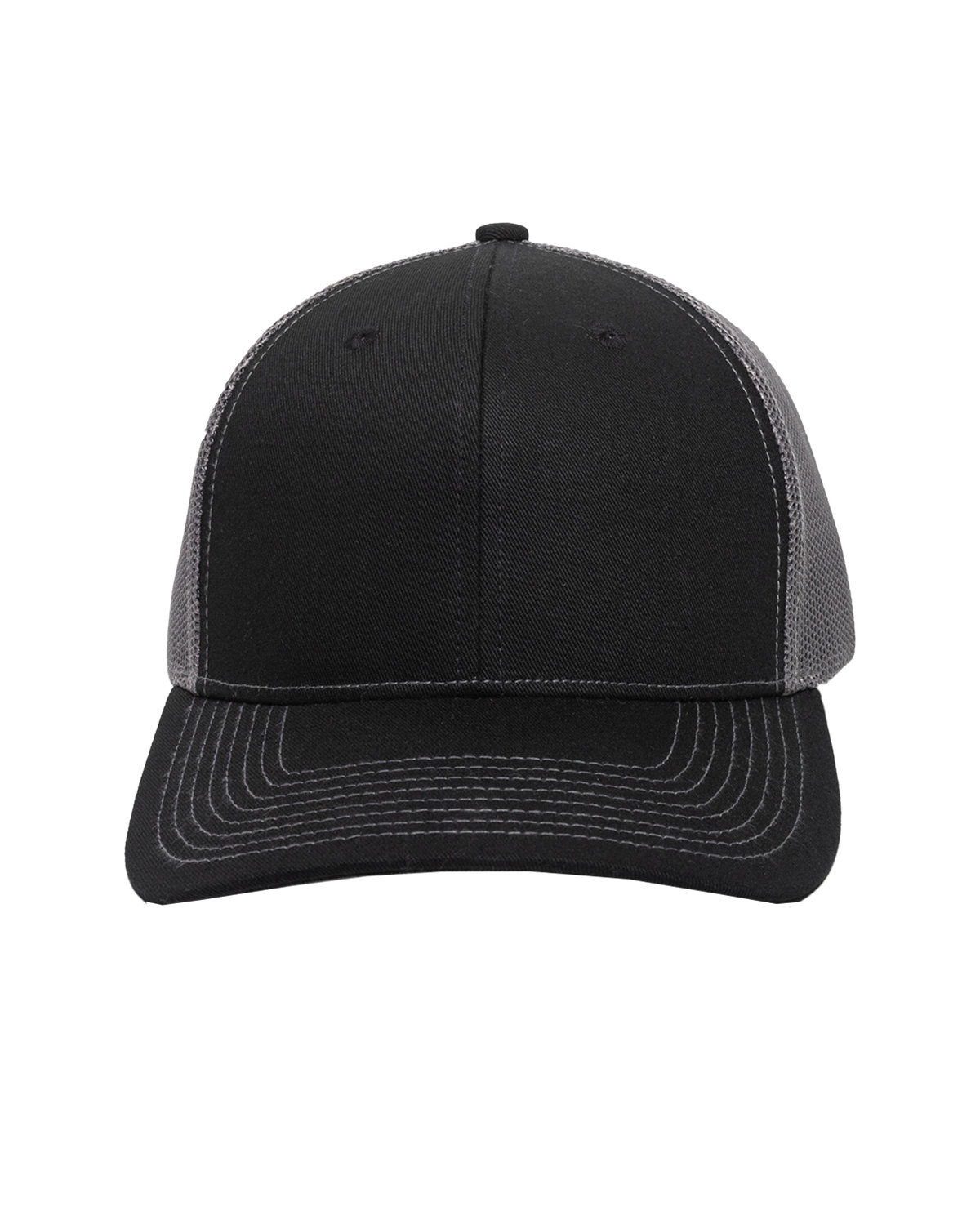 Structured Trucker With Solid Mesh Back Hat-Outdoor Cap