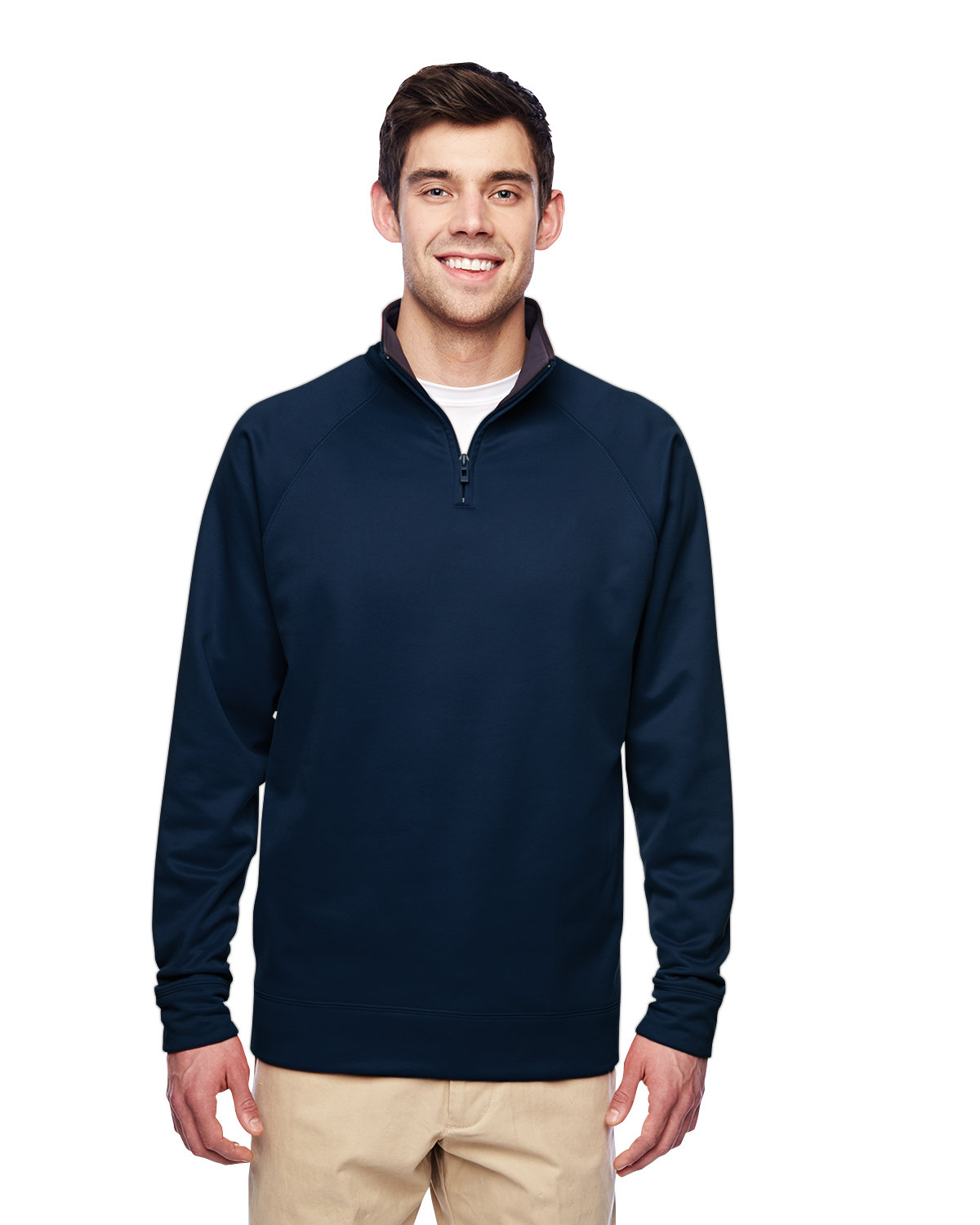 Adult Dri&#45;Power&#174; Sport Quarter&#45;Zip Cadet Collar Sweatshirt-Jerzees