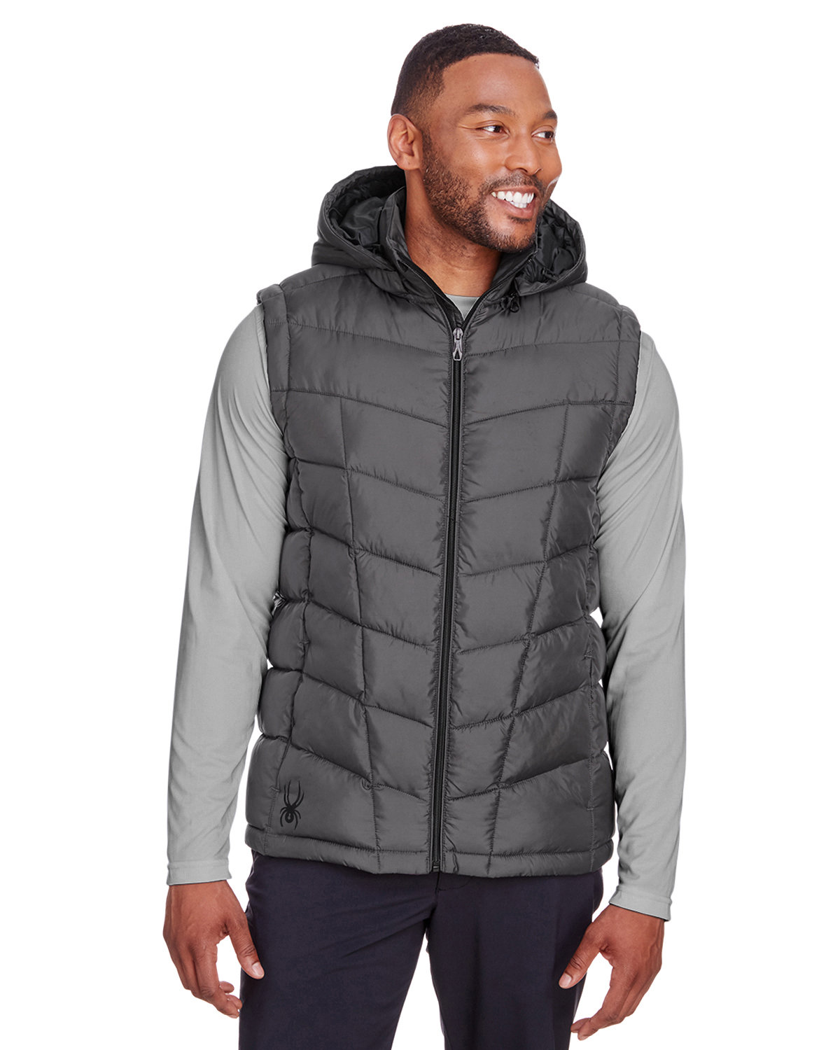 Mens Pelmo Puffer Vest-Spyder