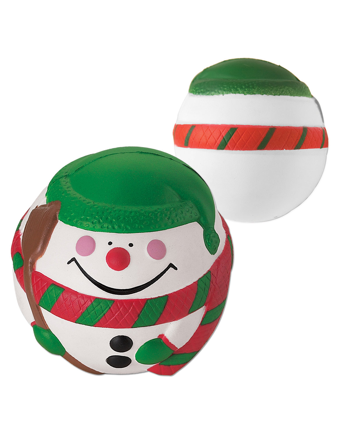 Happy Holiday Snowman Shape Stress Ball-Prime Line
