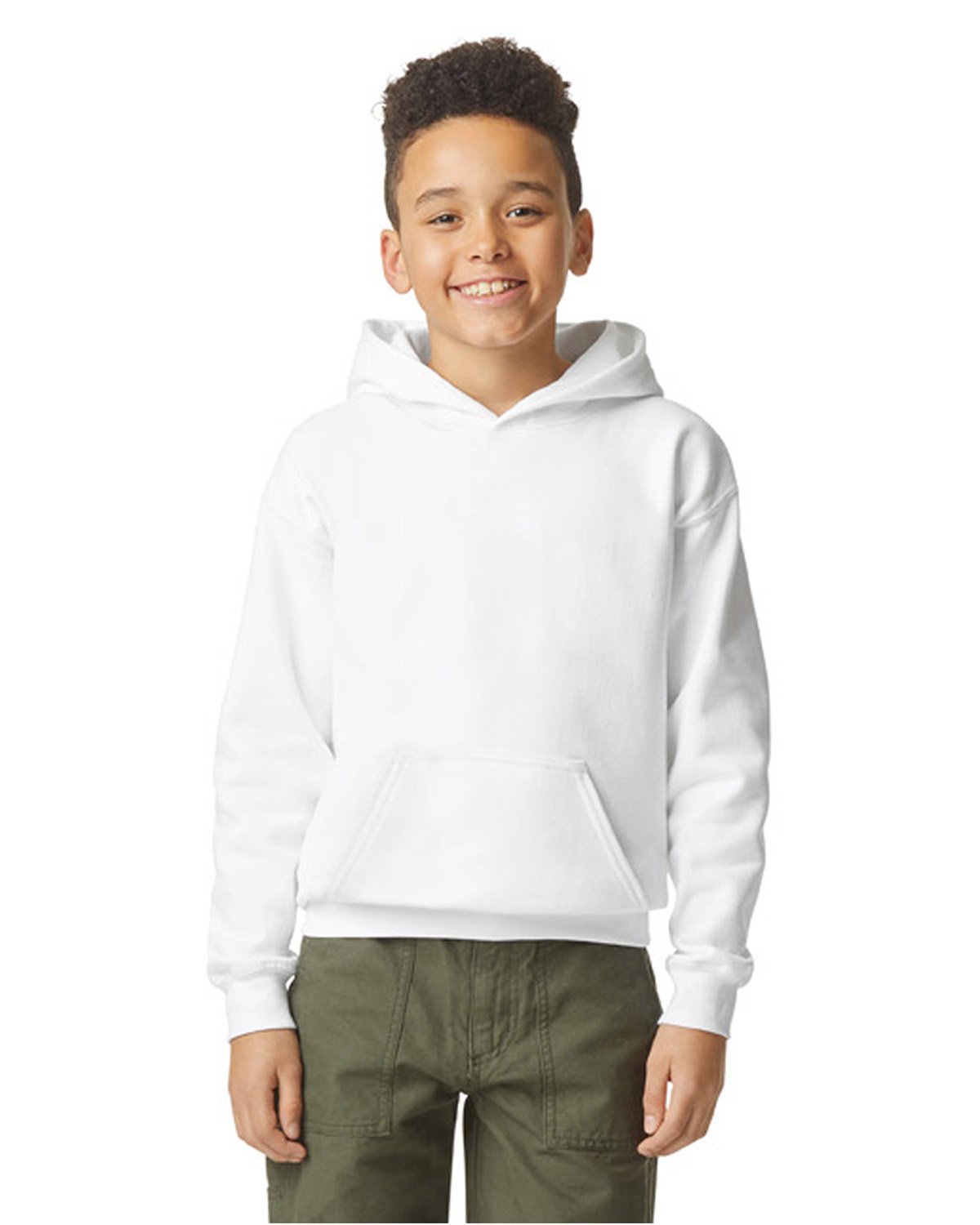 Youth Softstyle Midweight Fleece Hooded Sweatshirt-Gildan