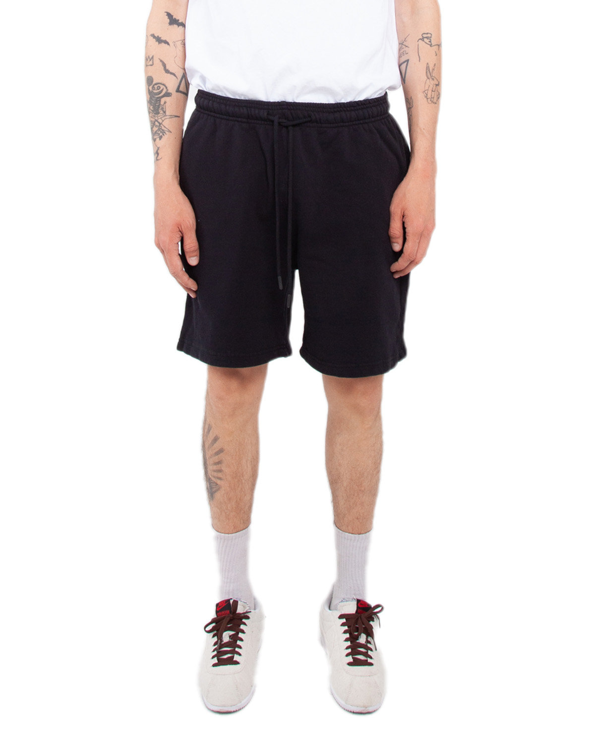 Mens Garment Dye Fleece Shorts-Shaka Wear