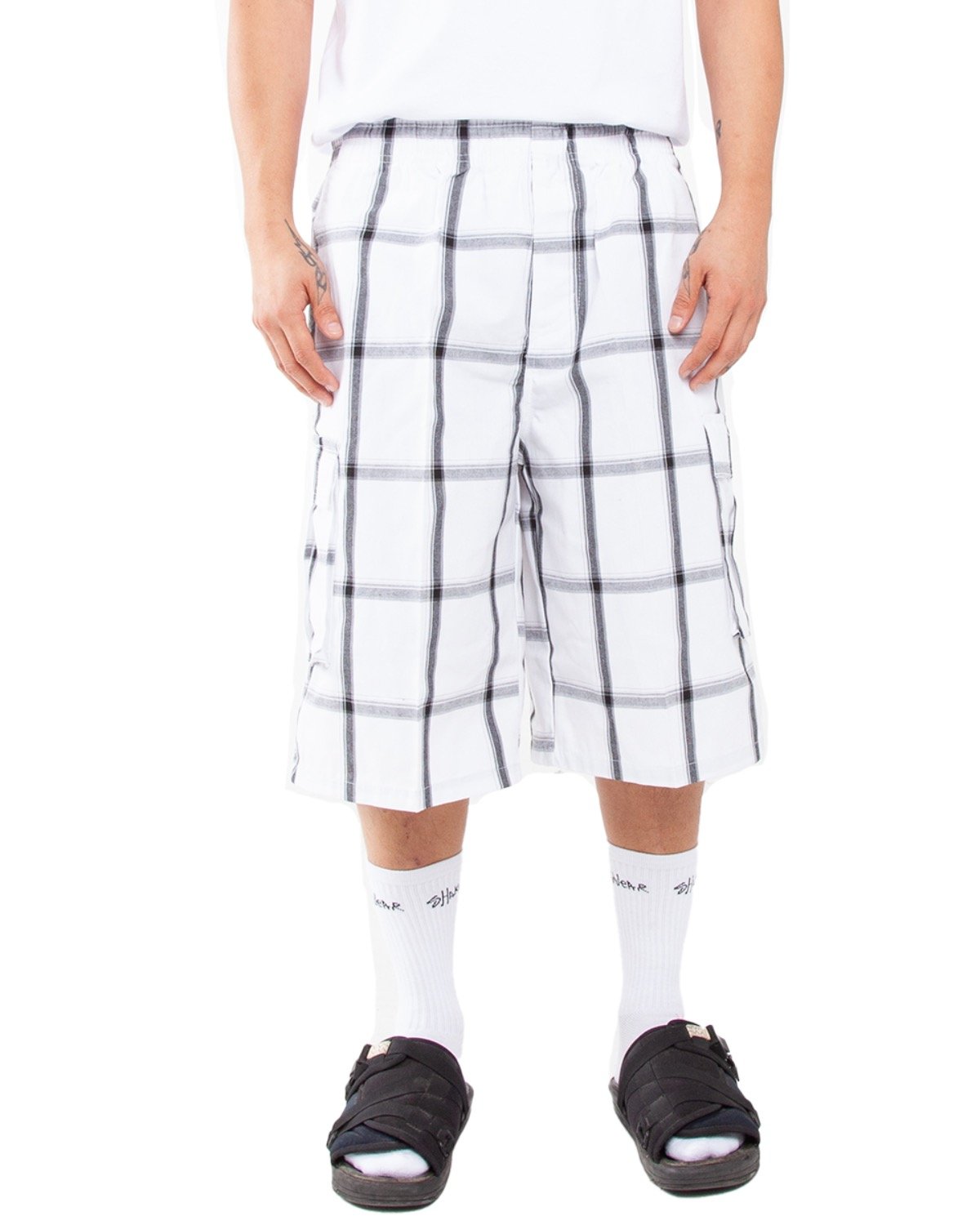 Unisex Plaid Shorts-Shaka Wear