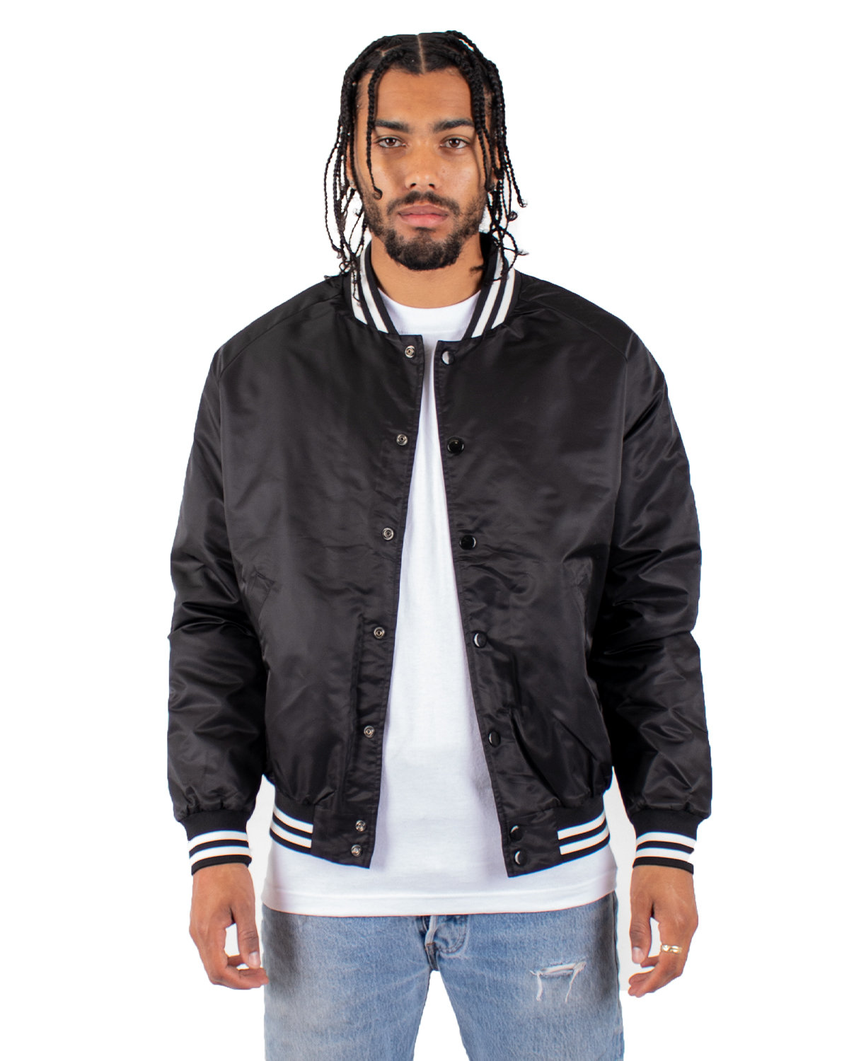 Polyester Fleece Lined Bomber Jacket with Adjustable Cuffs – Frontline  Innovation + Safety