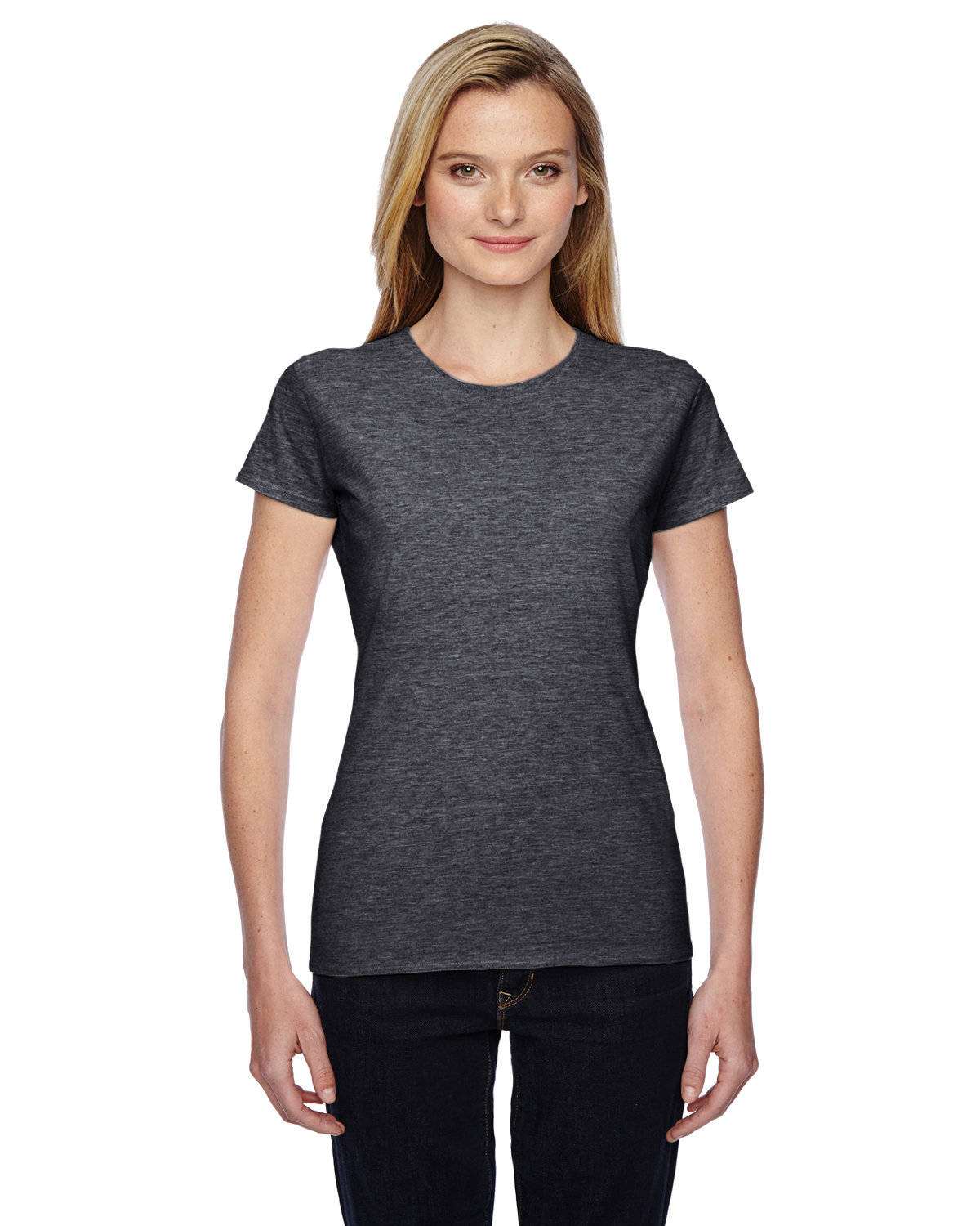 Ladies Sofspun&#174; Jersey Junior Crew T&#45;Shirt-Fruit of the Loom