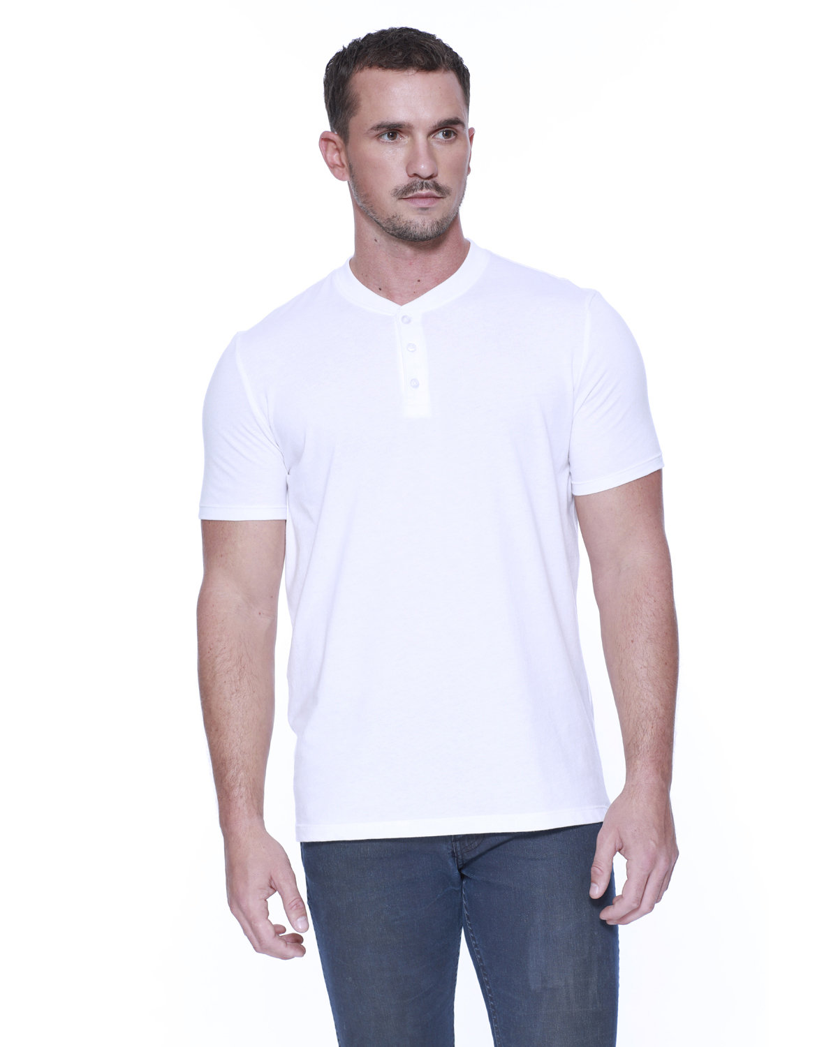 Mens Cvc Henley T-Shirt-StarTee