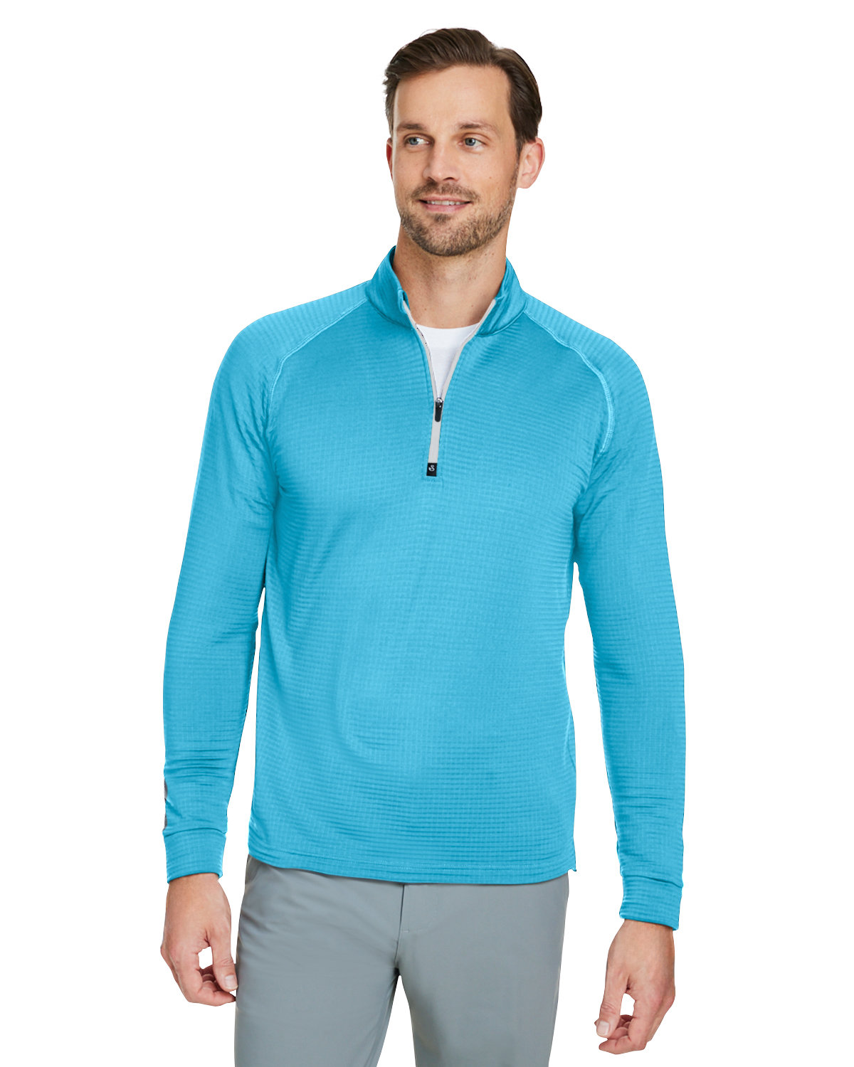 Mens Lukas Lightweight Quarter&#45;Zip-Swannies Golf