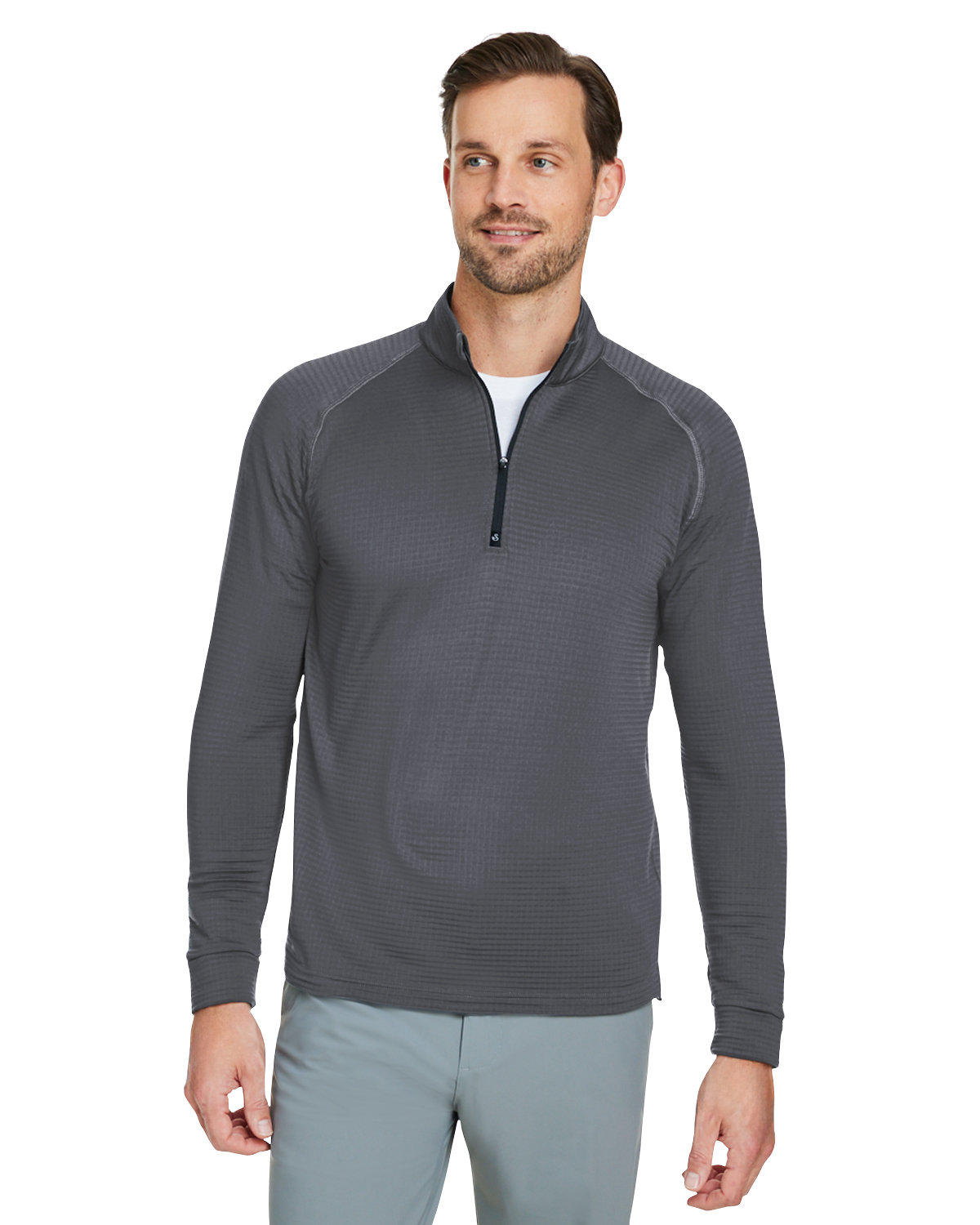 Mens Lukas Lightweight Quarter-Zip-Swannies Golf