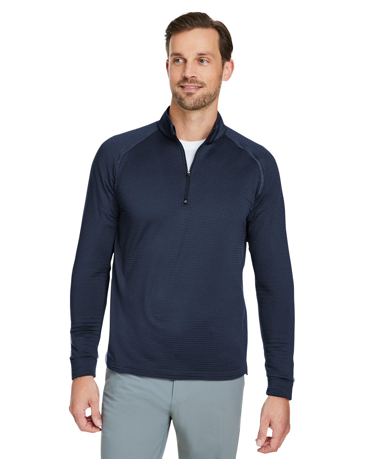 Mens Lukas Lightweight Quarter-Zip-Swannies Golf