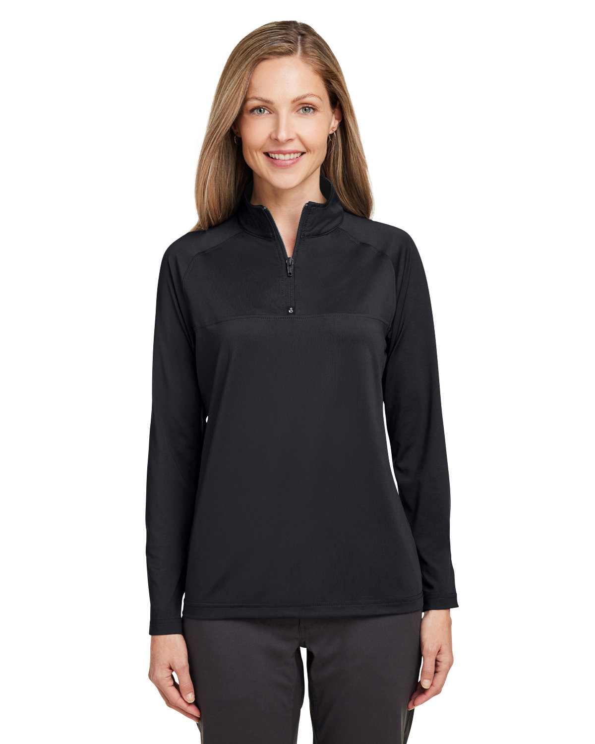 Ladies Cook Quarter&#45;Zip-Swannies Golf