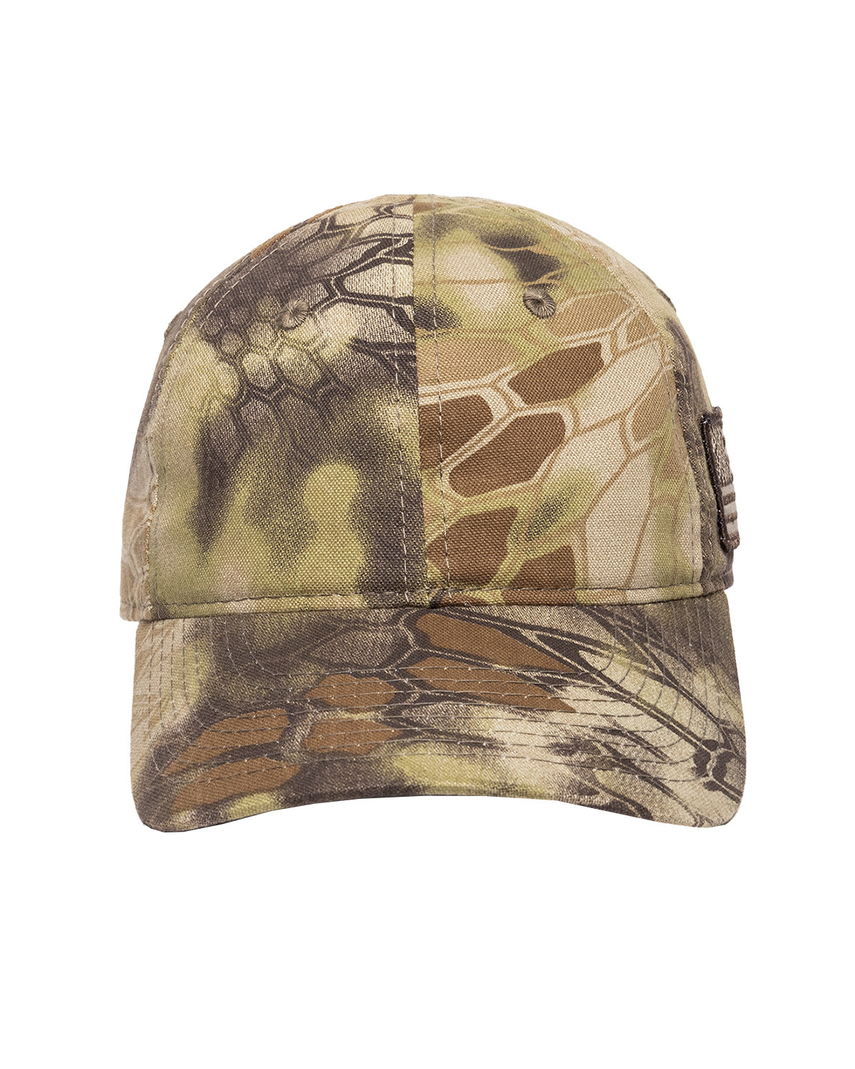 Unstructured Camo With Flag Hat-Outdoor Cap