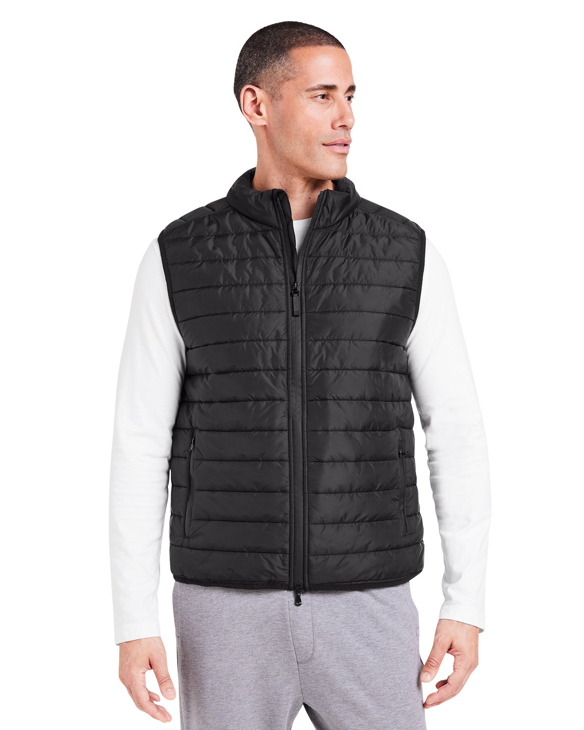 Mens Quilted Puffer Vest-tasc