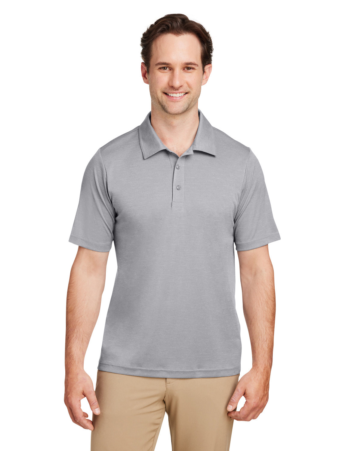 Mens Zone Sonic Heather Performance Polo-Team 365