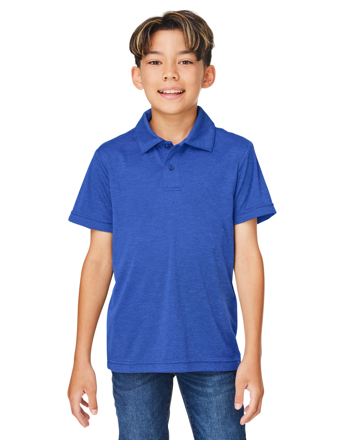 Youth Zone Sonic Heather Performance Polo