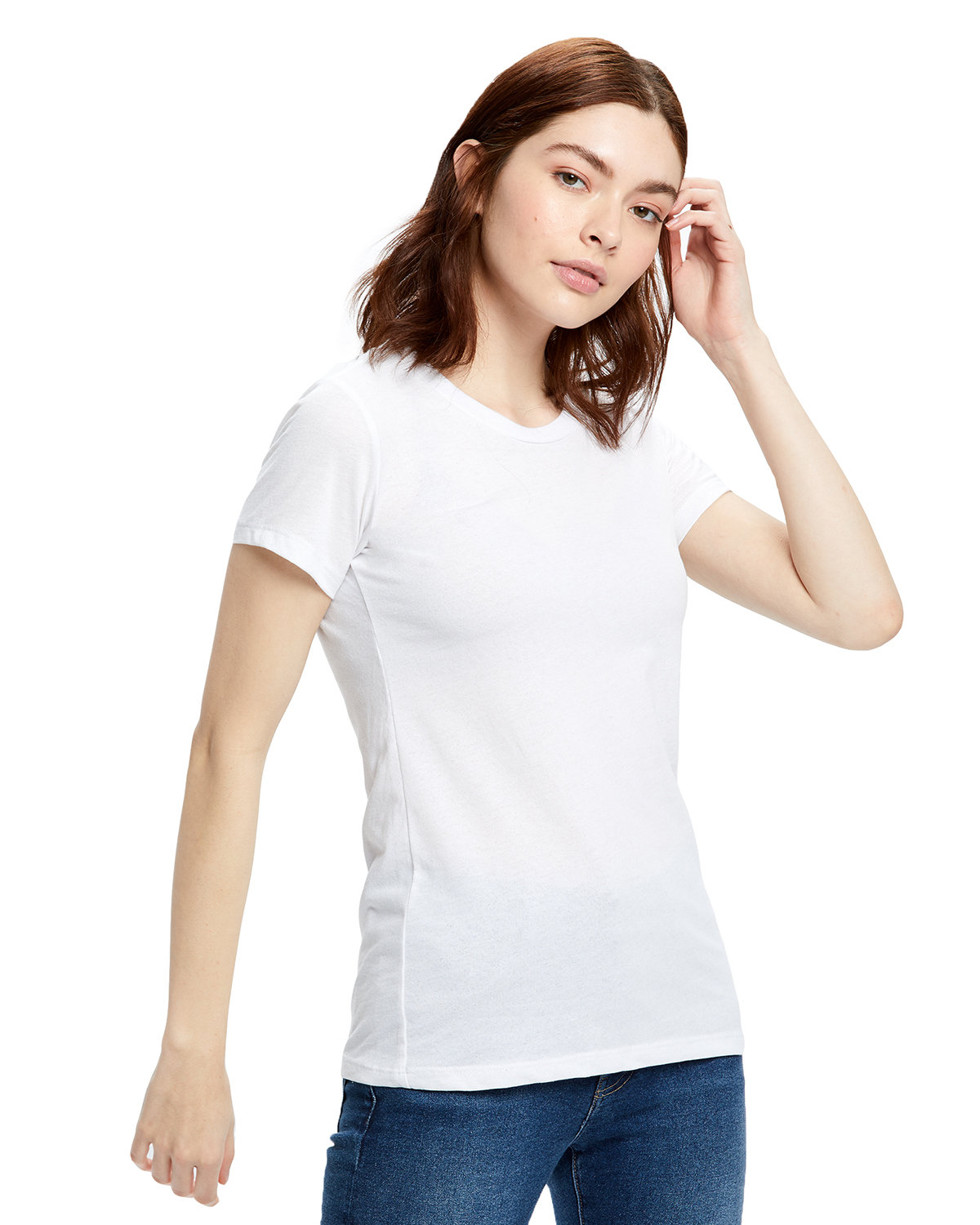 Ladies Organic Crewneck T&#45;Shirt-US Blanks