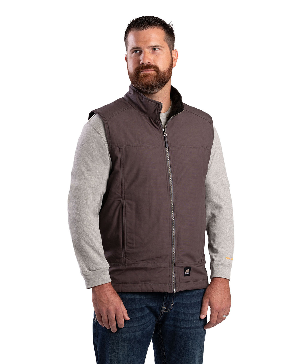 Mens Heartland Fleece&#45;Lined Ripstop Vest-Berne