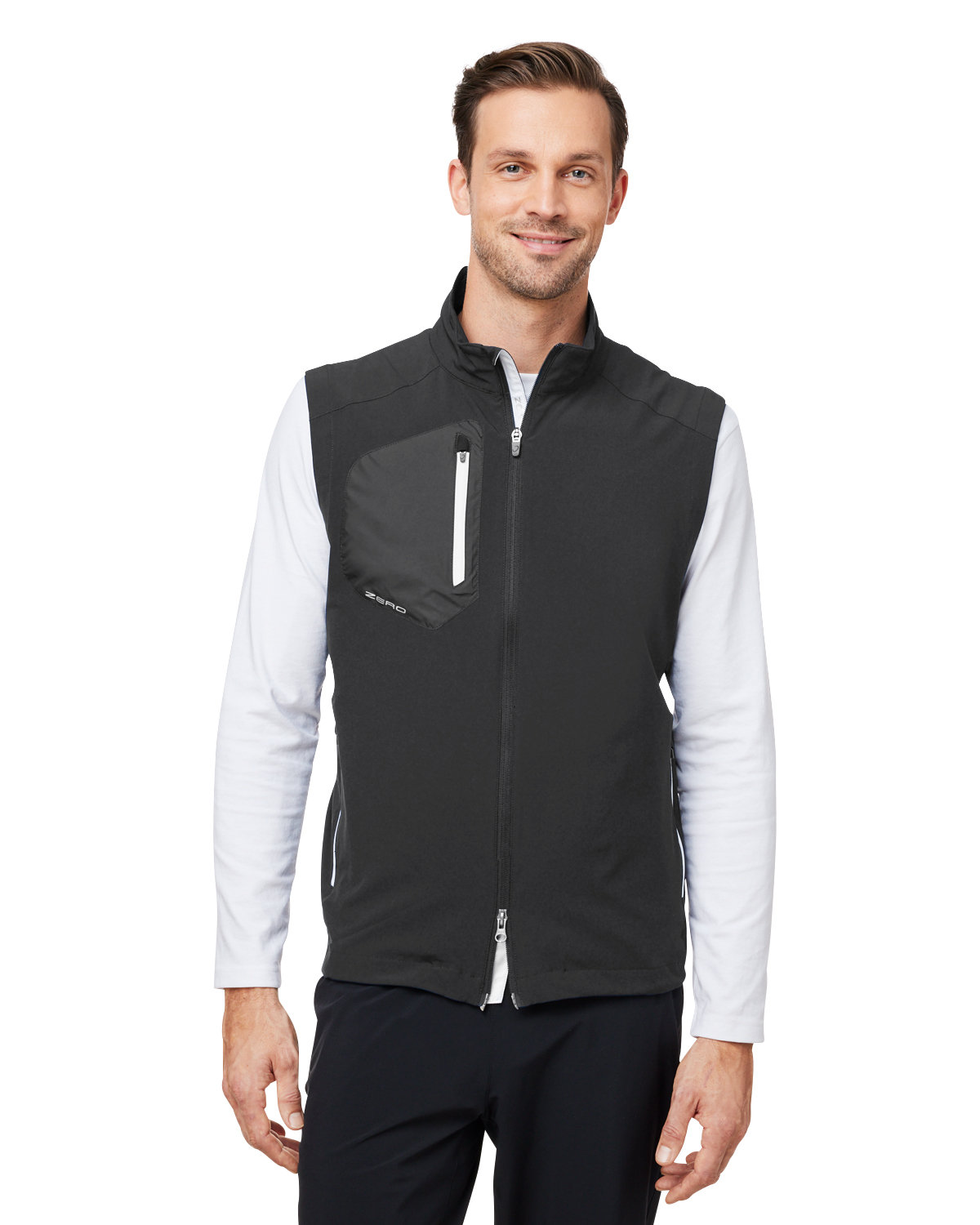 Mens Full-Zip Vest-Zero Restriction