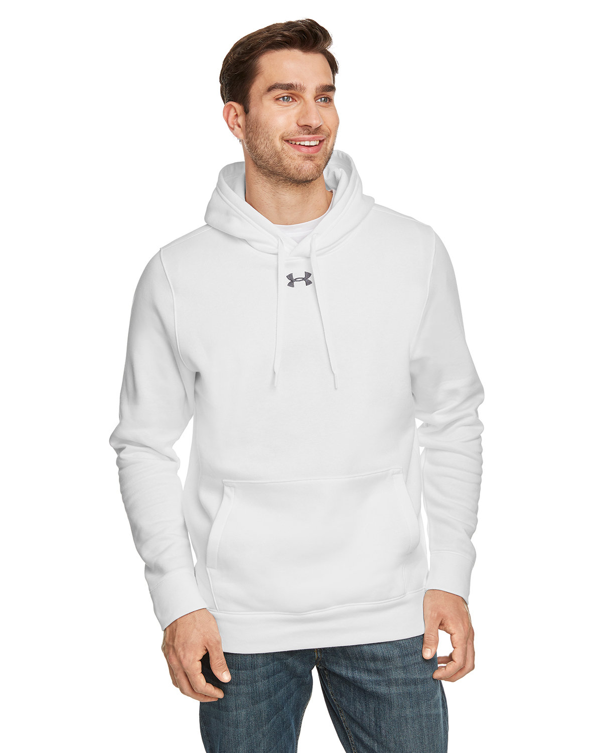 Under Armour Mens Hustle Fleece Hoodie - Small - White - [1300123-100] –  Parks Sports Line