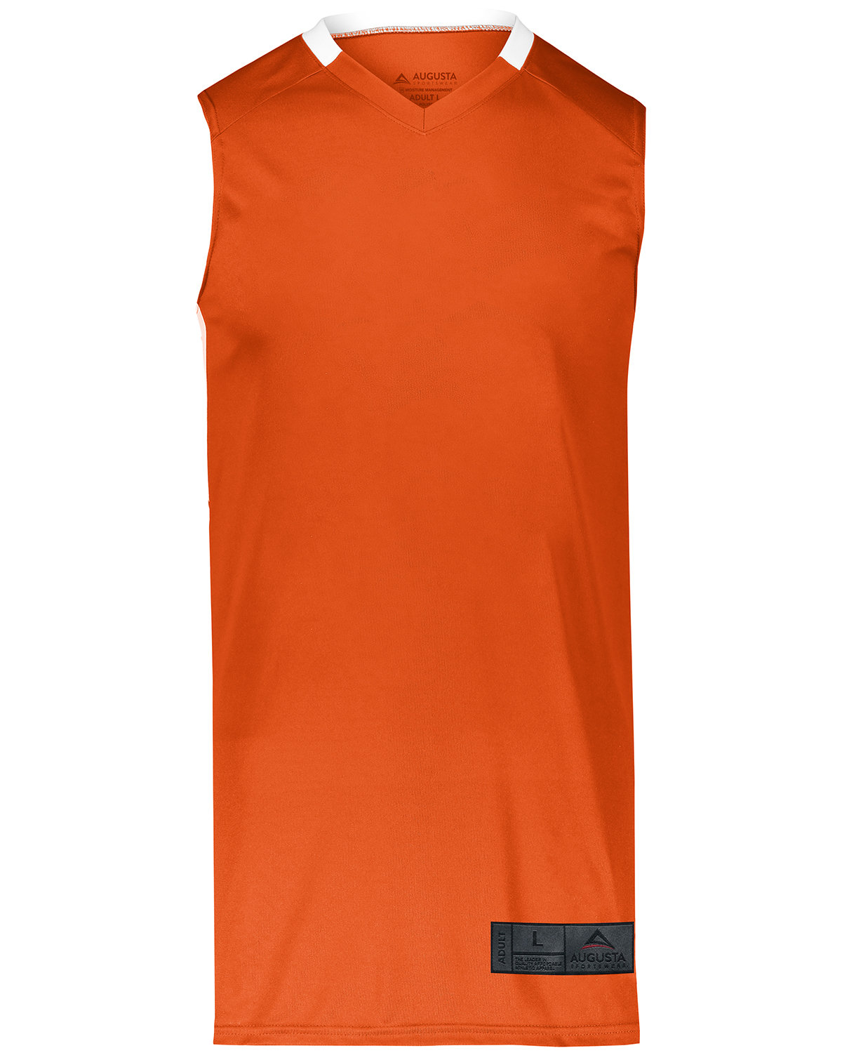 Augusta Swish Reversible Basketball Jersey, Orange/White / M