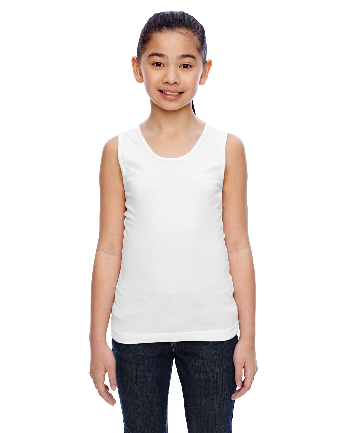 LAT Girls' Fine Jersey Tank | alphabroder