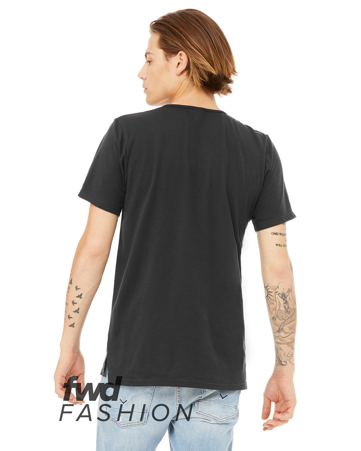 split hem t shirt men