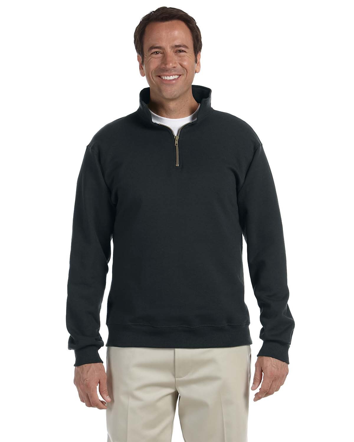 Jerzees Adult Super Sweats® NuBlend® Fleece Quarter-Zip Pullover ...