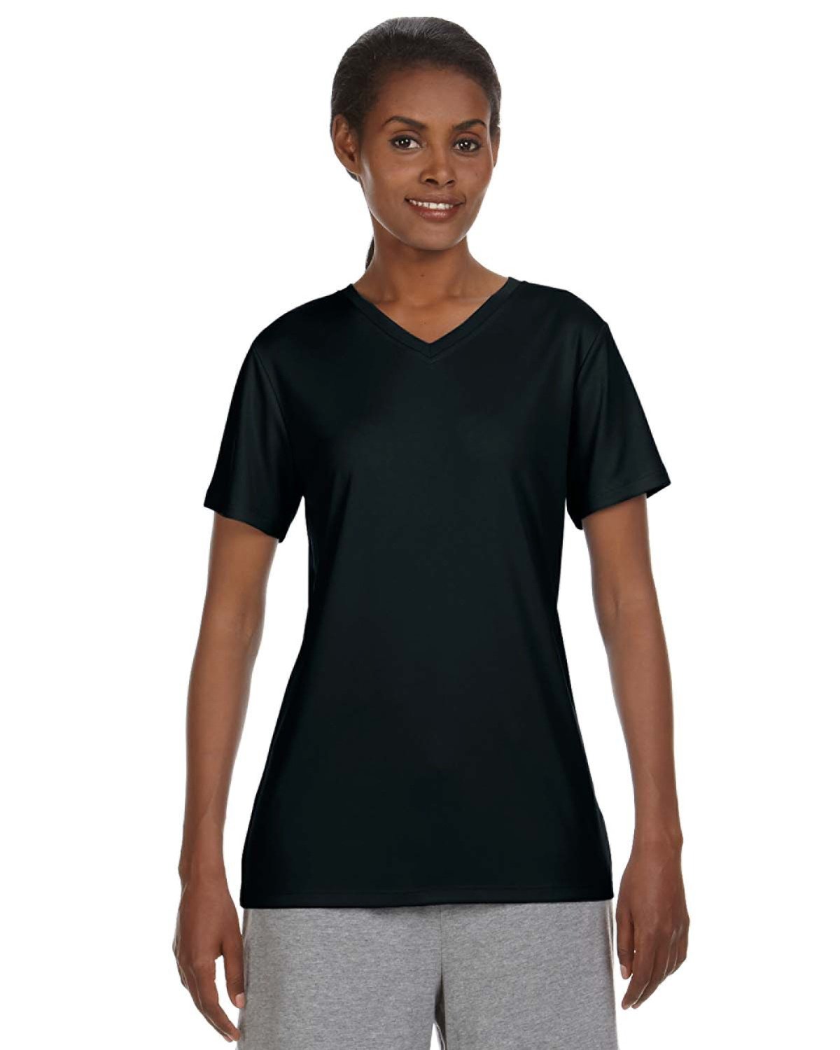 Hanes Ladies Cool Dri With Freshiq V Neck Performance T Shirt Alphabroder