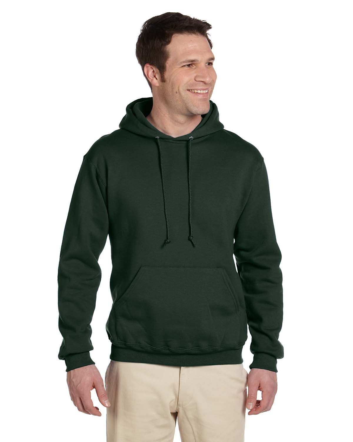 Jerzees Adult Super Sweats® NuBlend® Fleece Pullover Hooded Sweatshirt |  alphabroder