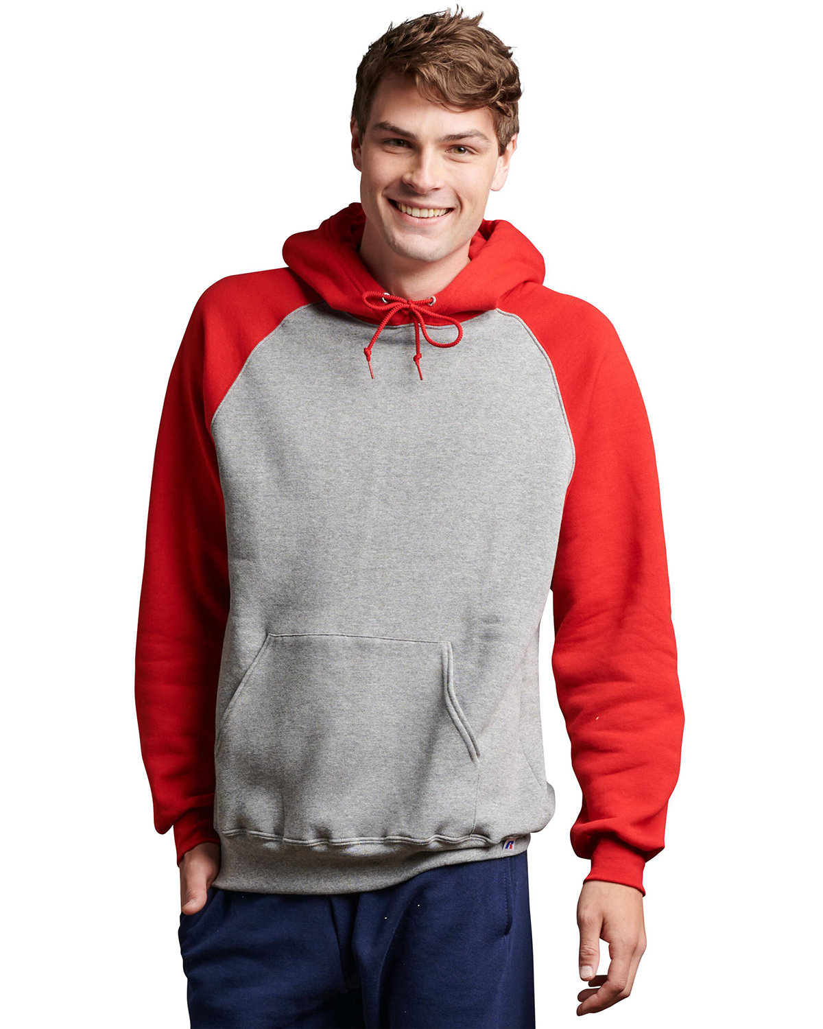 Russell Athletic Adult Dri-Power® Colorblock Hooded Sweatshirt ...