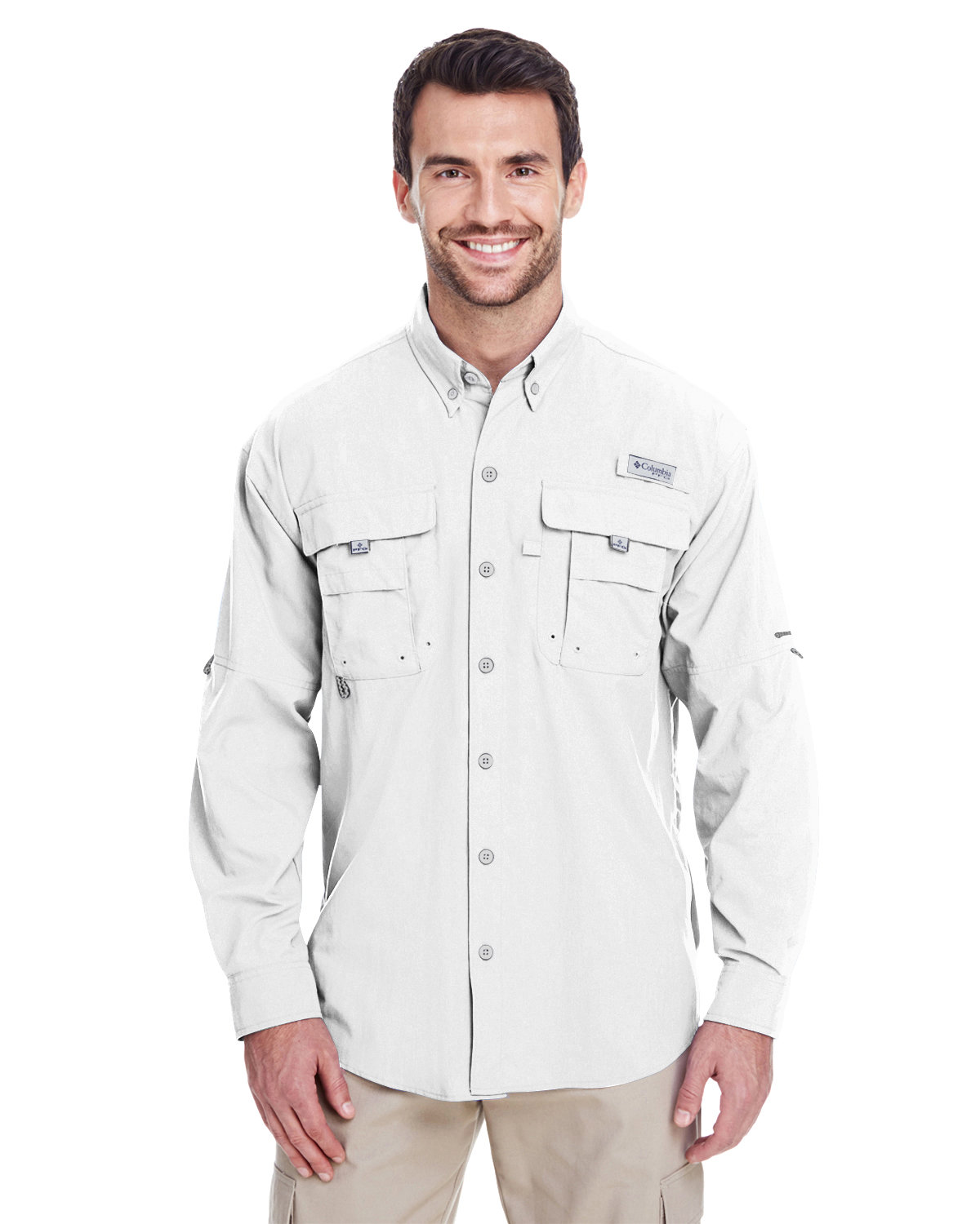 COLUMBIA Performance Fishing Gear size XL white long sleeved shirt