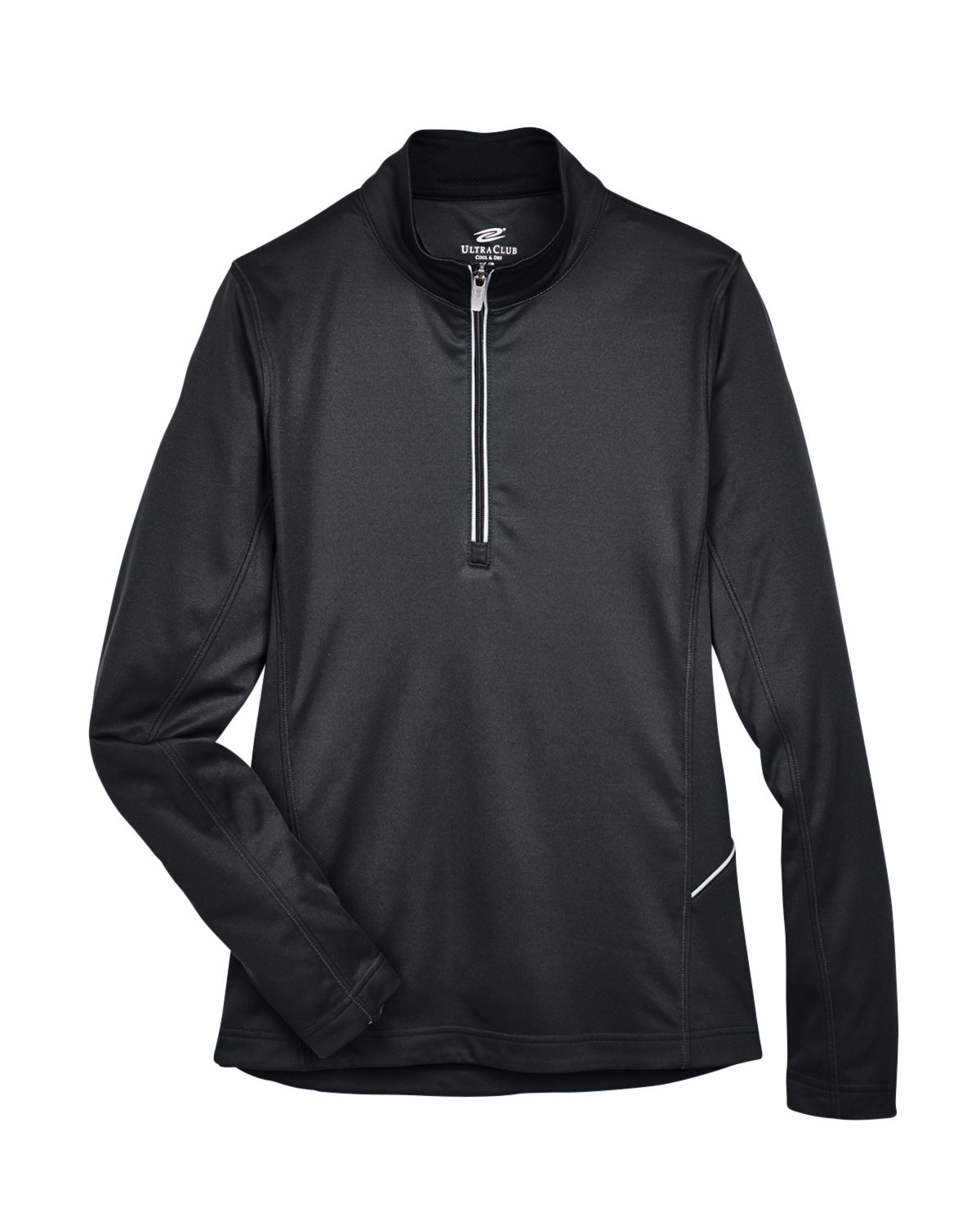 UltraClub Ladies' Cool & Dry Sport Quarter-Zip Pullover | alphabroder
