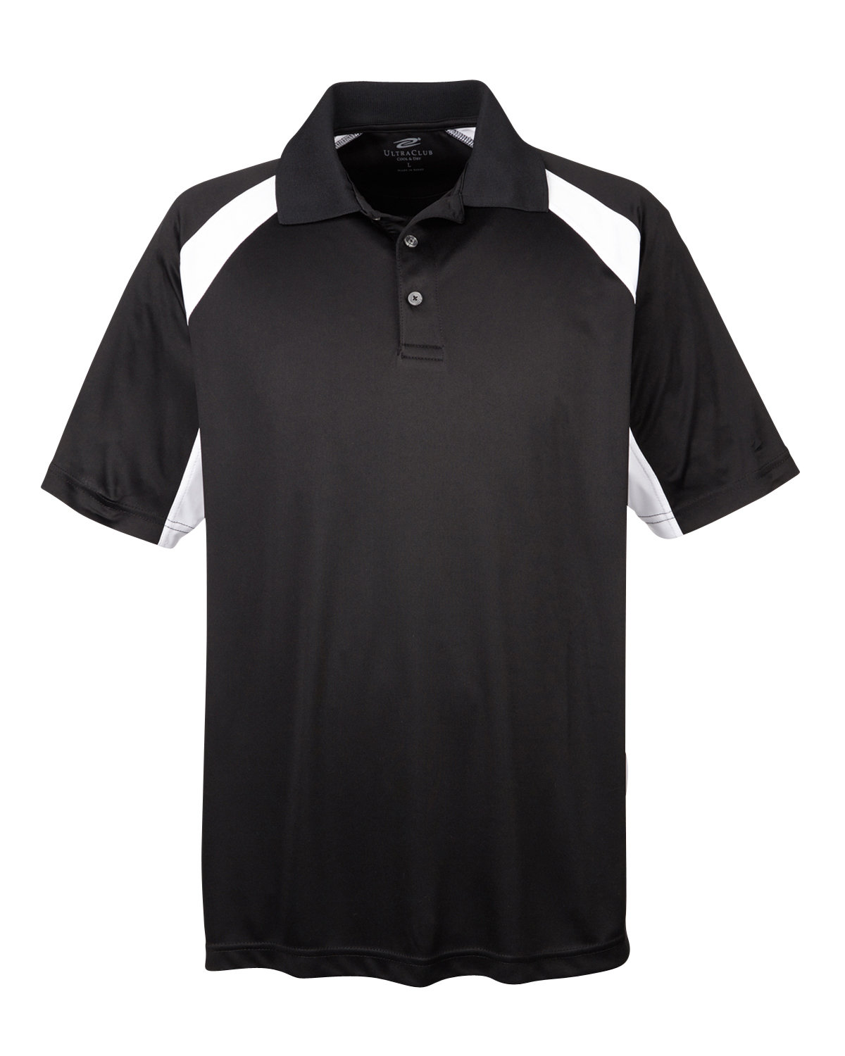 UltraClub Adult Cool & Dry Sport Performance Colorblock Interlock Polo ...