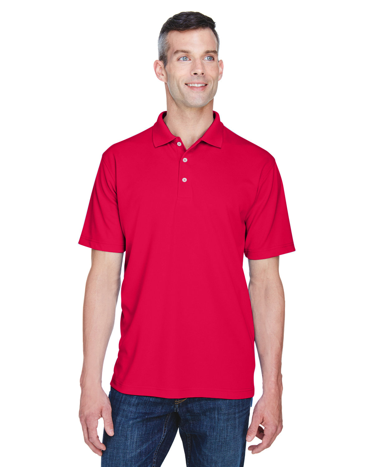 UltraClub Men's Cool & Dry Stain-Release Performance Polo | alphabroder