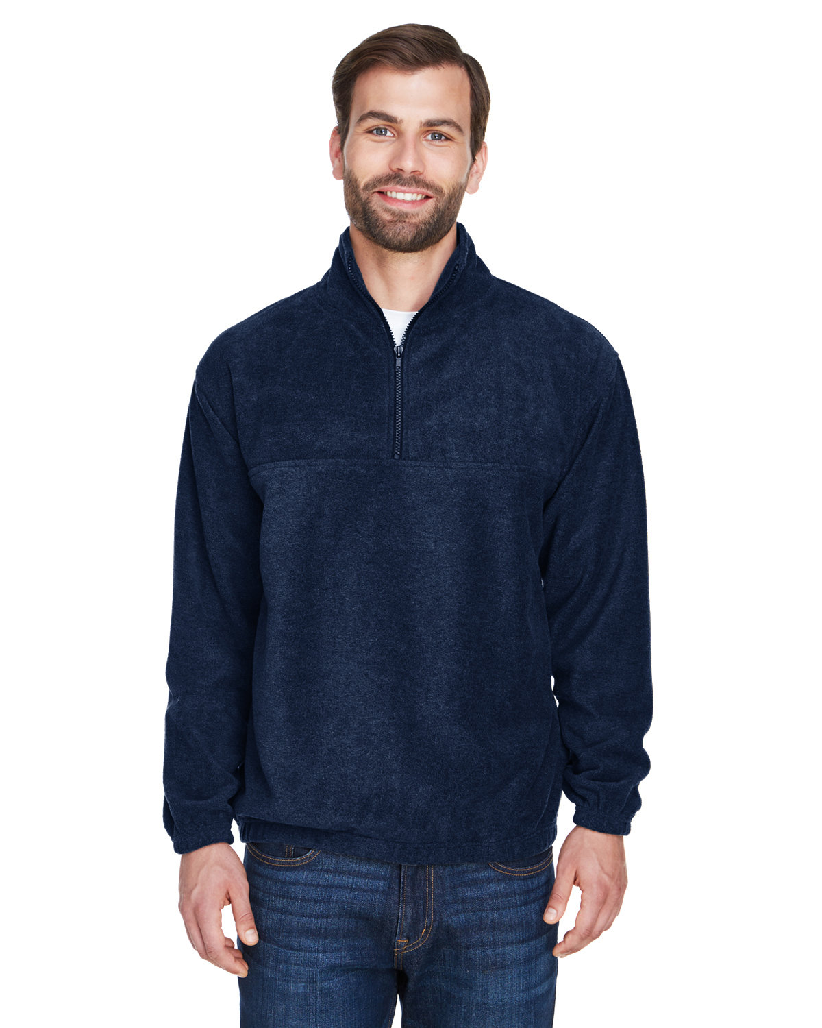 UltraClub Adult Iceberg Fleece Quarter-Zip Pullover | alphabroder