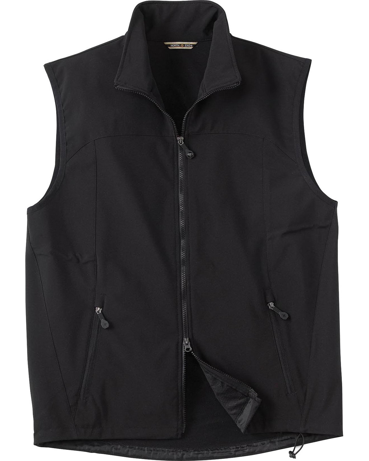 North End Men's Three-Layer Light Bonded Performance Soft Shell Vest ...