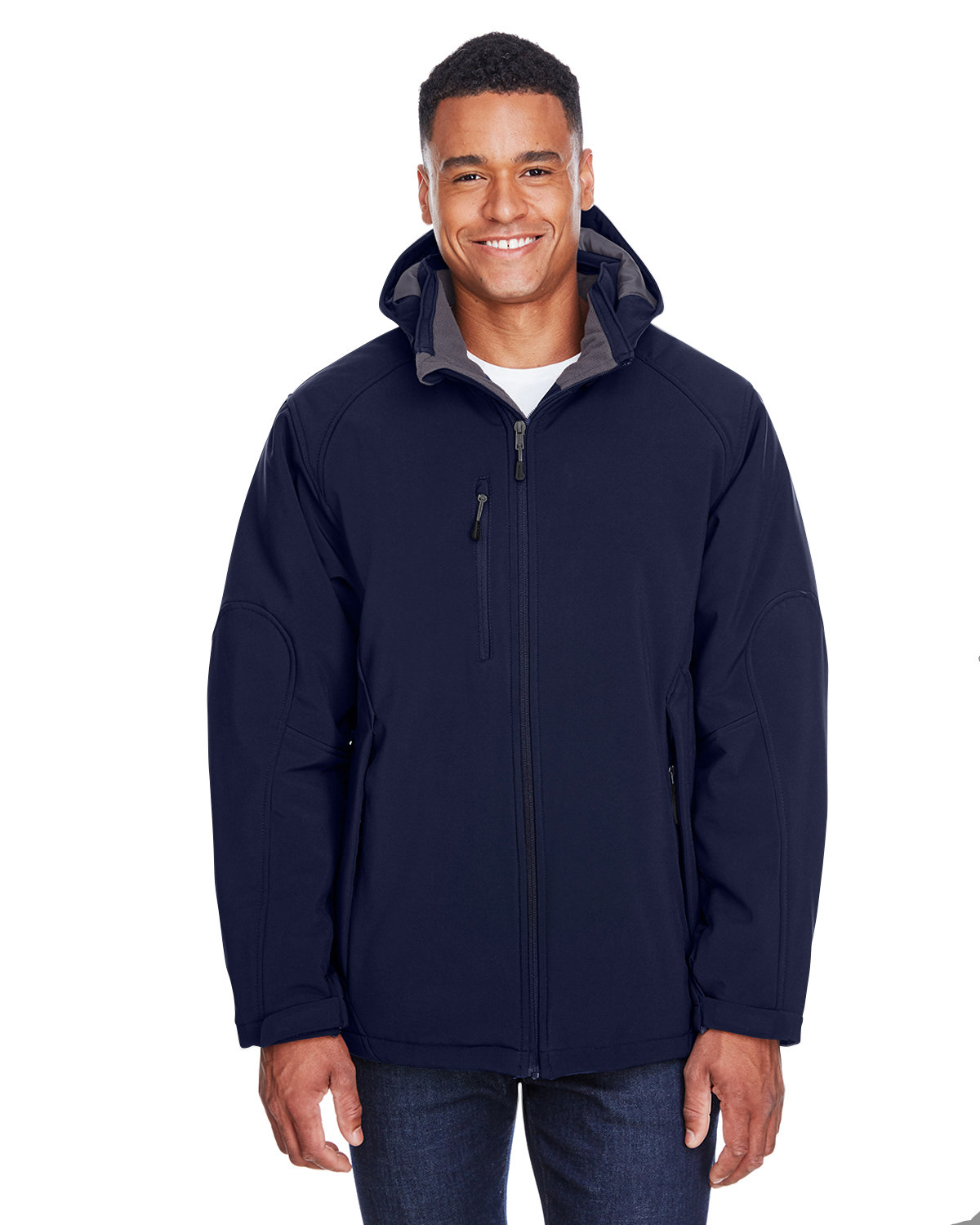 North End Men's Glacier Insulated Three-Layer Fleece Bonded Soft Shell ...