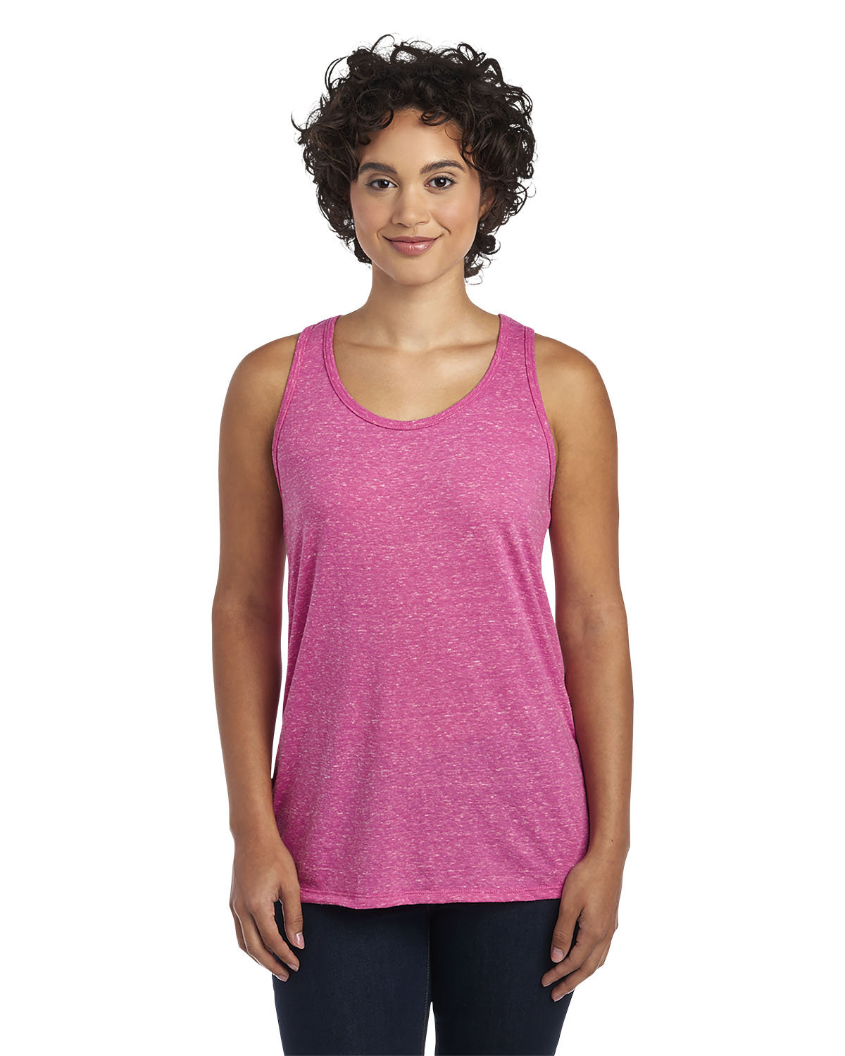 Jerzees Ladies Snow Heather Racerback Tank | alphabroder