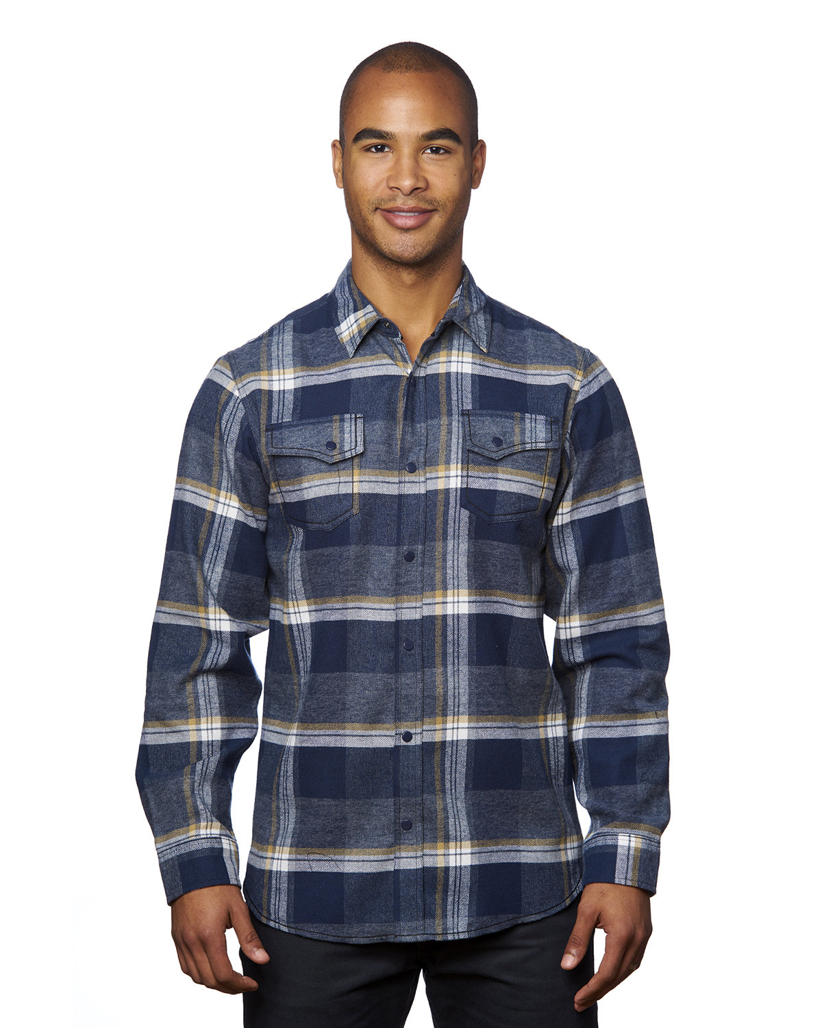 Burnside Men's Snap-Front Flannel Shirt | alphabroder