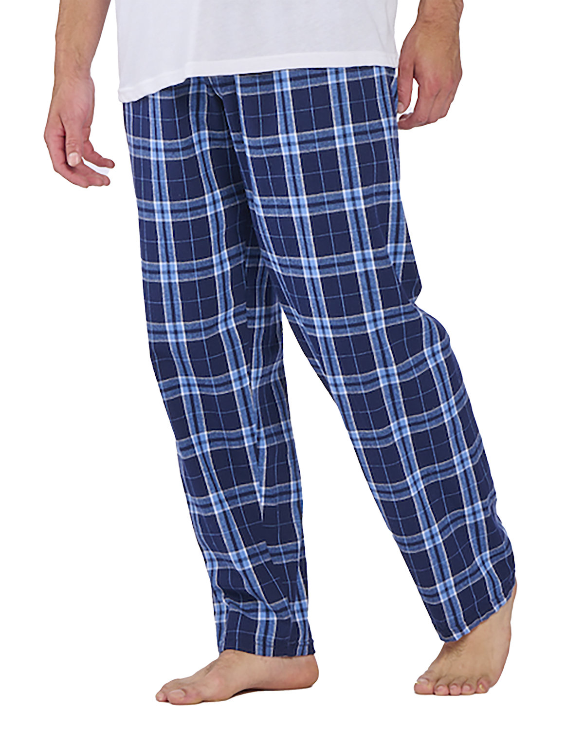 Boxercraft Men's Harley Black/White Buffalo Plaid Flannel Pajama