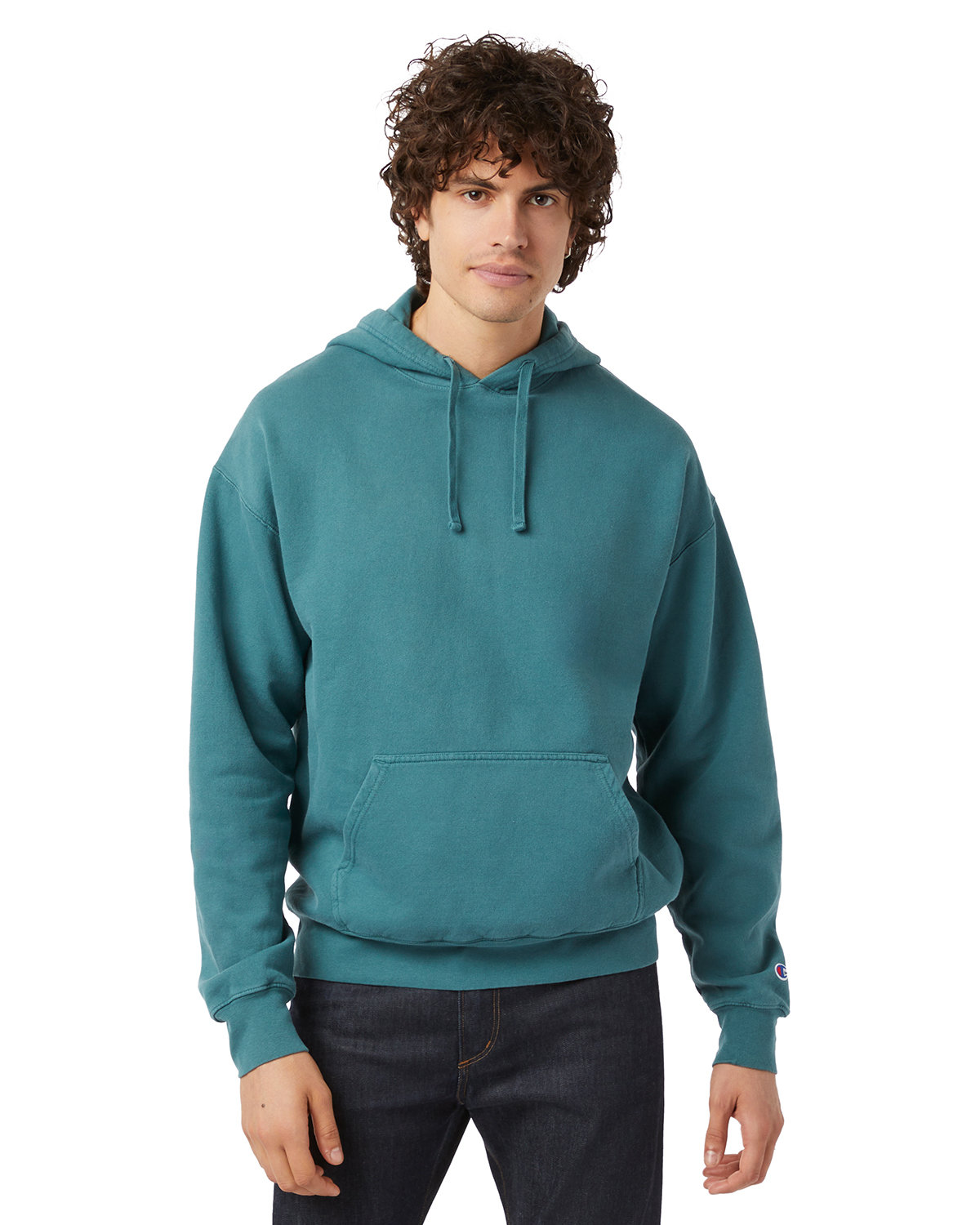 Champion Unisex Garment Dyed Hooded Sweatshirt | alphabroder