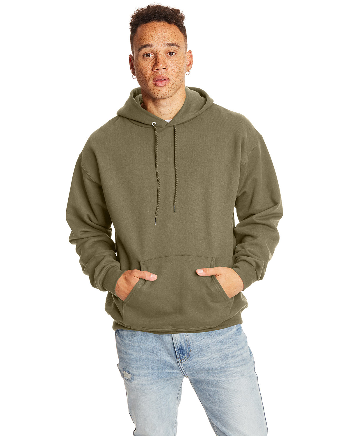 Hanes Adult 9.7 oz. Cotton® Pullover 90/10 Hooded Sweatshirt | Ultimate alphabroder
